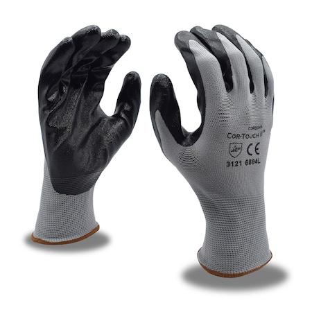 Cordova Nitrile Coated Machine-Knit Gloves, Cor-Touch II, XS, 12PK 6894XS